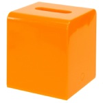 Gedy 2001-67 Square Orange Tissue Box Cover of Thermoplastic Resins